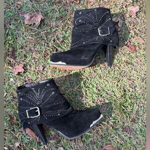Black Suede Ankle Boots